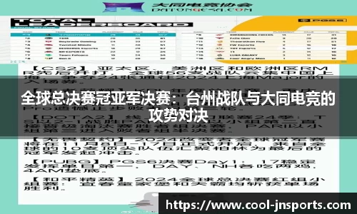 全球总决赛冠亚军决赛：台州战队与大同电竞的攻势对决